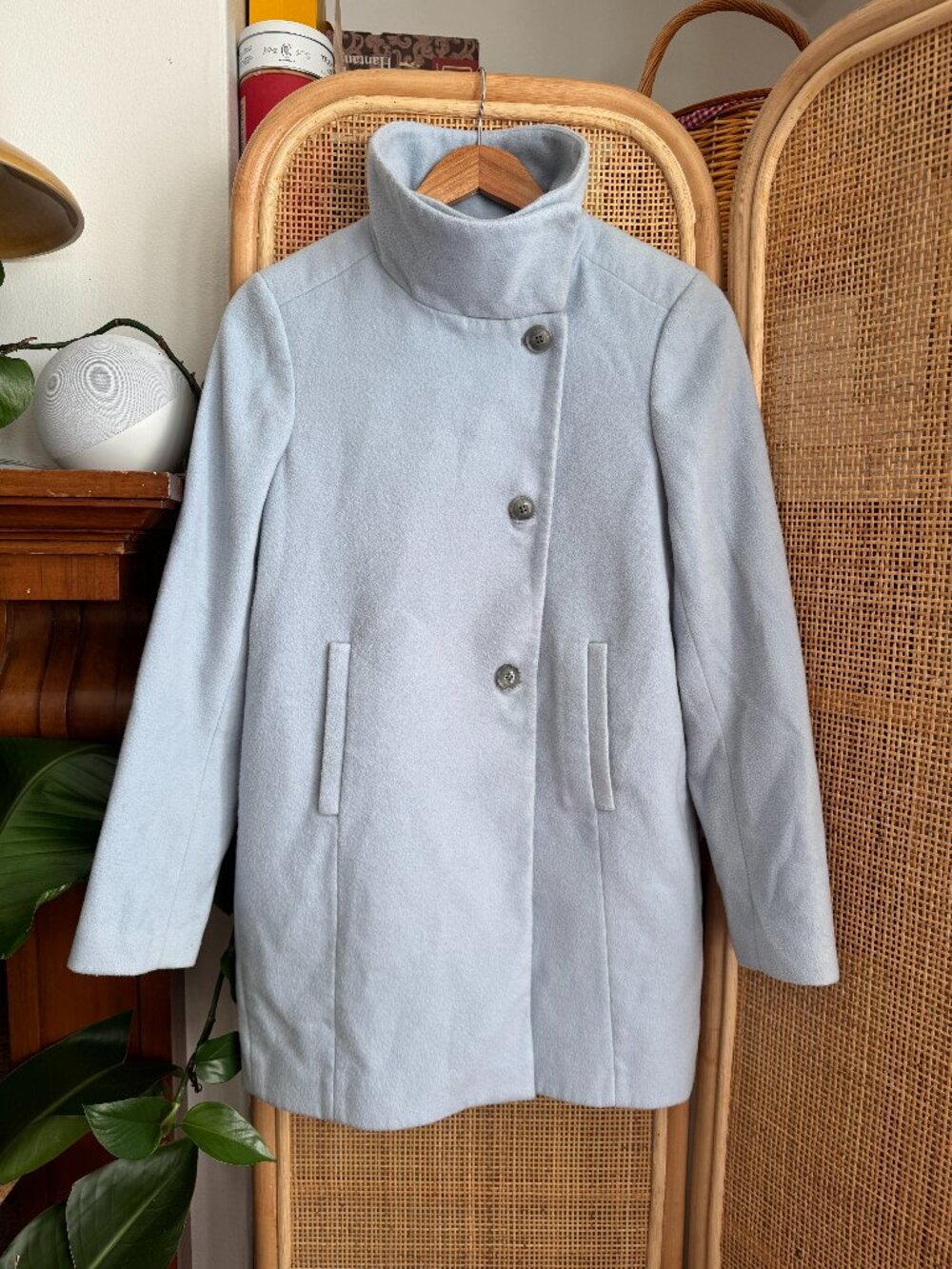 Pastel powder blue Ann Taylor coat